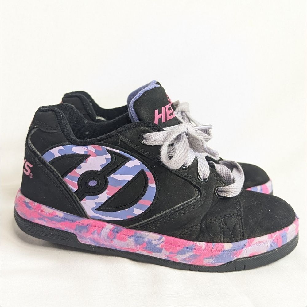 Heelys Black Pink and Purple Skate Sneakers Size 2